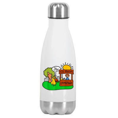 Ice Fresh Lemonade Got Any Grapes Duck Funny Gift Stainless Steel Insulated Water Bottle