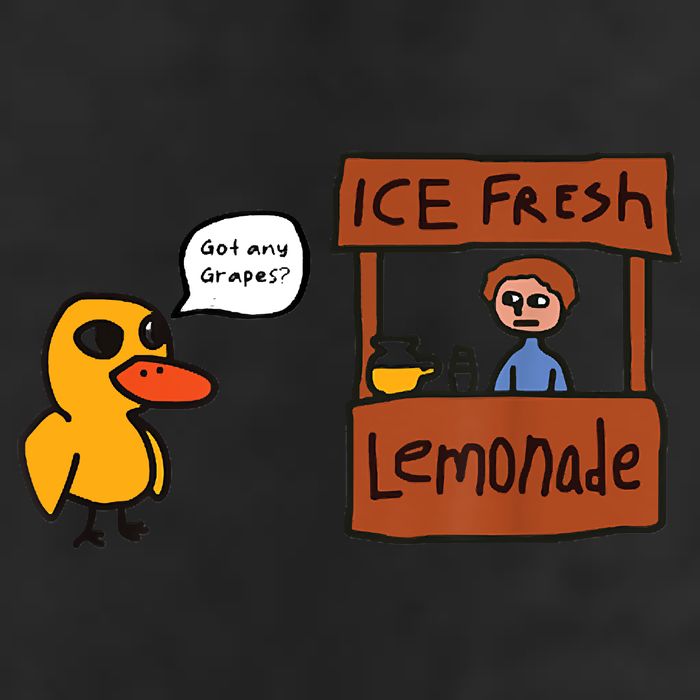 Ice Fresh Lemonade Got Any Grapes Duck Funny Ice Fresh Cool Comfort Performance Bucket Hat