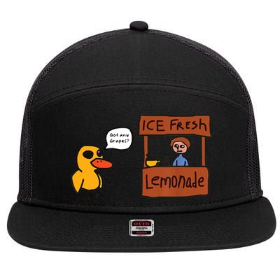 Ice Fresh Lemonade Got Any Grapes Duck Funny Ice Fresh 7 Panel Mesh Trucker Snapback Hat