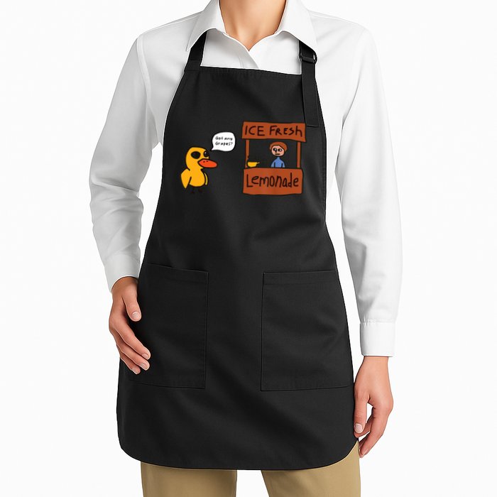 Ice Fresh Lemonade Got Any Grapes Duck Funny Ice Fresh Apron