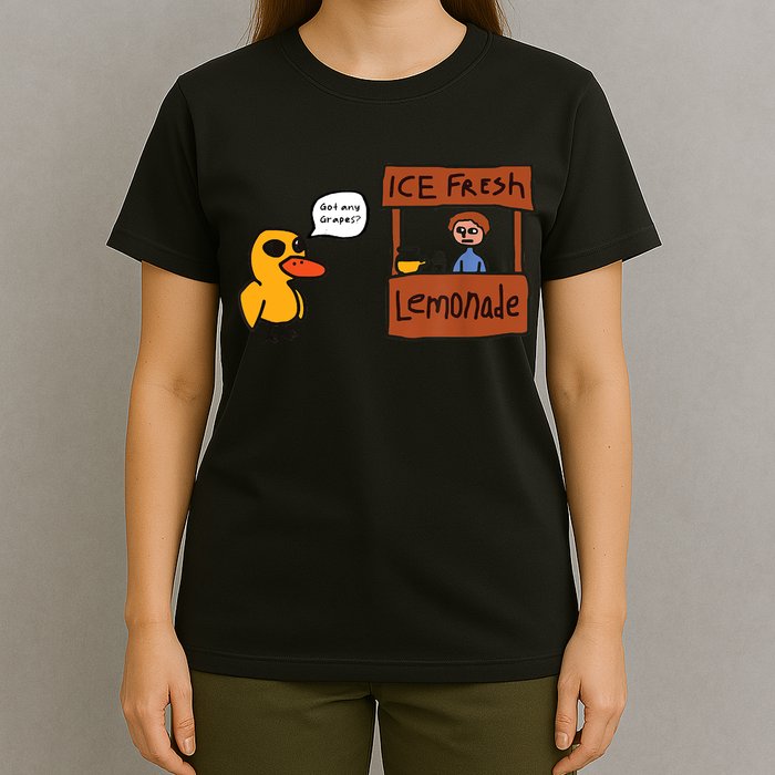Ice Fresh Lemonade Got Any Grapes Duck Funny Ice Fresh T-Shirt