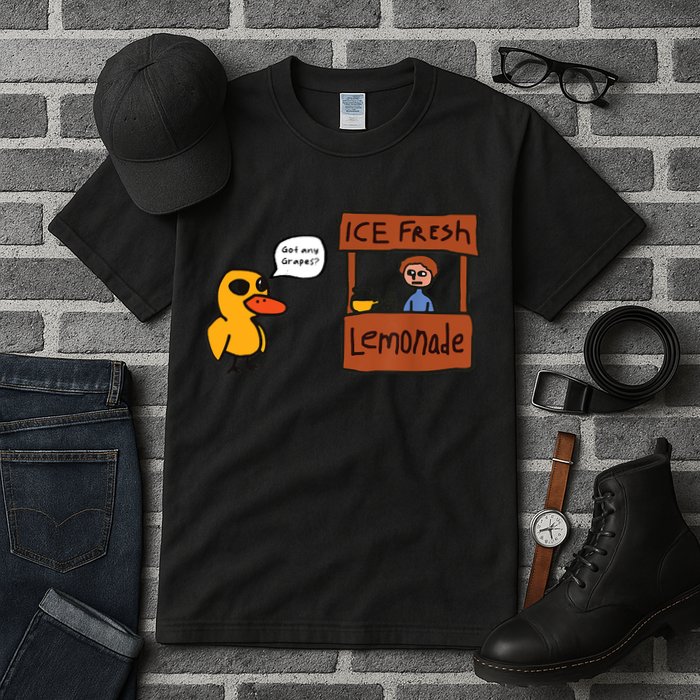 Ice Fresh Lemonade Got Any Grapes Duck Funny Ice Fresh Tall T-Shirt
