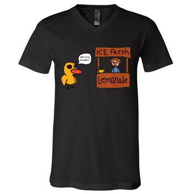 Ice Fresh Lemonade Got Any Grapes Duck Funny Ice Fresh V-Neck T-Shirt