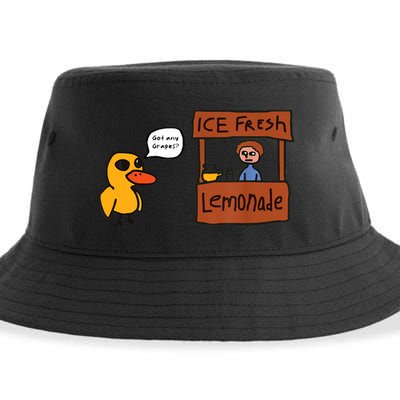 Ice Fresh Lemonade Got Any Grapes Duck Funny Ice Fresh Sustainable Bucket Hat