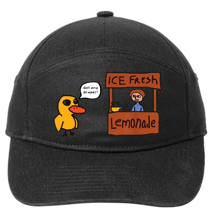 Ice Fresh Lemonade Got Any Grapes Duck Funny Ice Fresh 7-Panel Snapback Hat