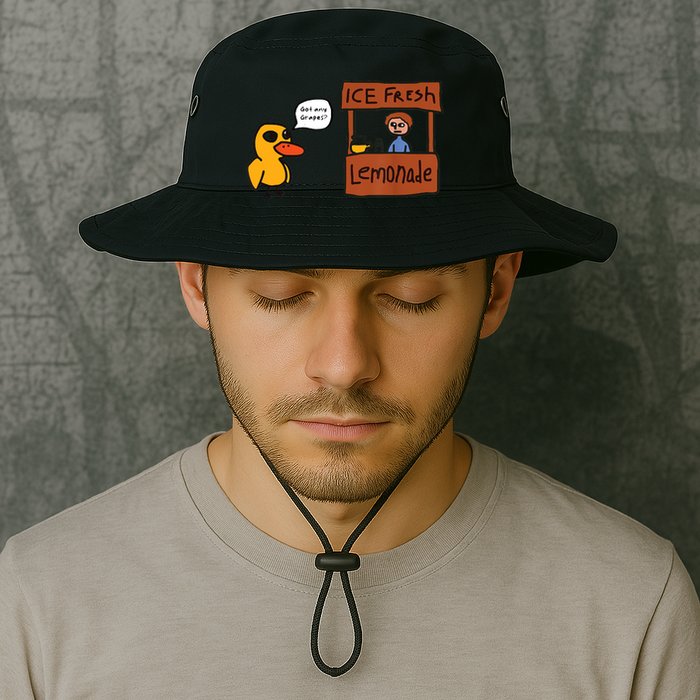 Ice Fresh Lemonade Got Any Grapes Duck Funny Ice Fresh Bucket Hat