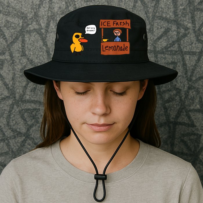 Ice Fresh Lemonade Got Any Grapes Duck Funny Ice Fresh Bucket Hat