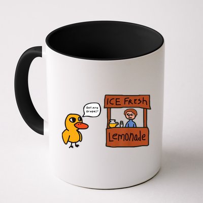 Ice Fresh Lemonade Got Any Grapes Duck Funny Ice Fresh Coffee Mug