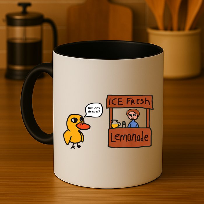 Ice Fresh Lemonade Got Any Grapes Duck Funny Ice Fresh Mug