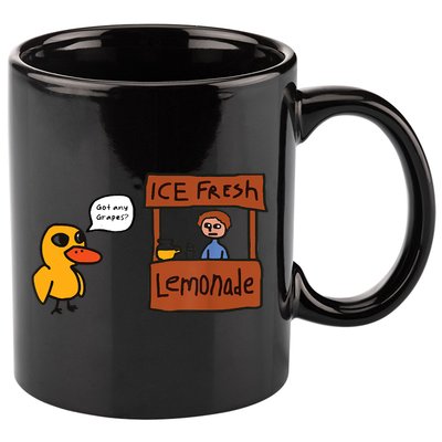 Ice Fresh Lemonade Got Any Grapes Duck Funny Ice Fresh 11oz C Handle Ceramic Mug
