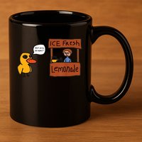 Ice Fresh Lemonade Got Any Grapes Duck Funny Ice Fresh 11oz C Handle Ceramic Mug