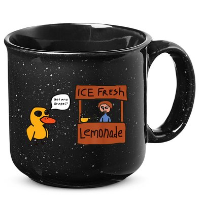 Ice Fresh Lemonade Got Any Grapes Duck Funny Ice Fresh 15oz Campfire Ceramic Mug