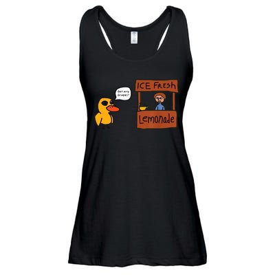Ice Fresh Lemonade Got Any Grapes Duck Funny Ice Fresh Ladies Essential Flowy Tank
