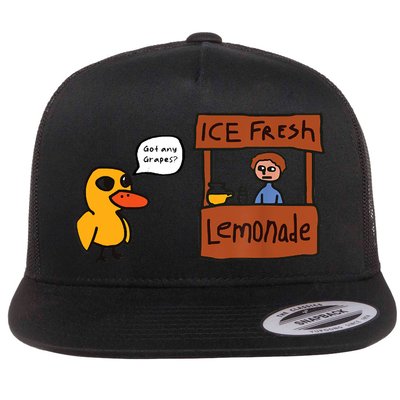 Ice Fresh Lemonade Got Any Grapes Duck Funny Ice Fresh Flatbill Hat