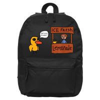 Ice Fresh Lemonade Got Any Grapes Duck Funny Ice Fresh 16 in Basic Backpack