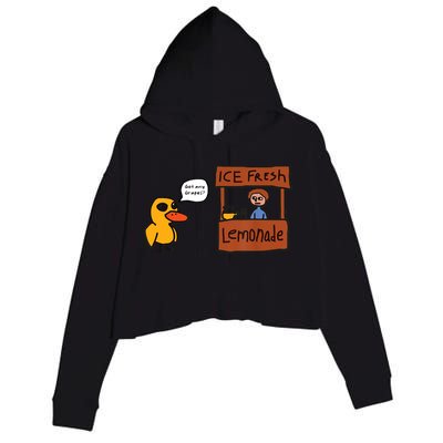 Ice Fresh Lemonade Got Any Grapes Duck Funny Ice Fresh Crop Fleece Hoodie