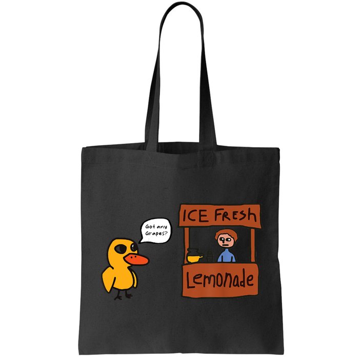 Ice Fresh Lemonade Got Any Grapes Duck Funny Ice Fresh Bag