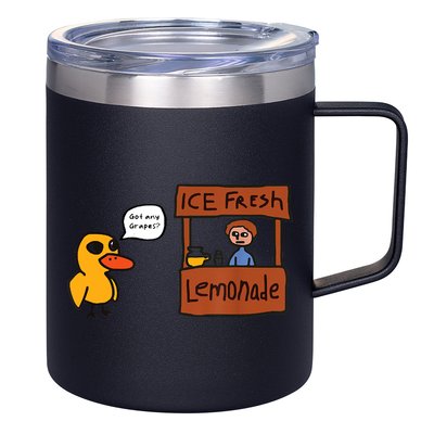 Ice Fresh Lemonade Got Any Grapes Duck Funny Ice Fresh 12oz Stainless Steel Coffee Mug