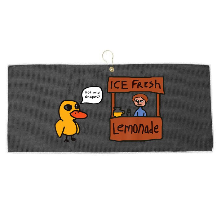 Ice Fresh Lemonade Got Any Grapes Duck Funny Ice Fresh Large Microfiber Waffle Golf Towel