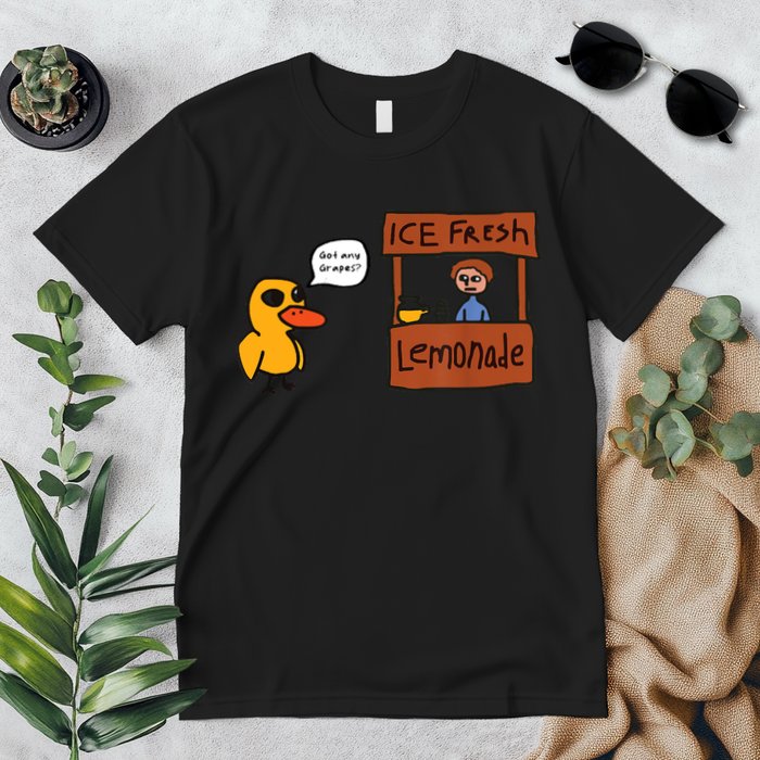 Ice Fresh Lemonade Got Any Grapes Duck Funny Ice Fresh Premium T-Shirt