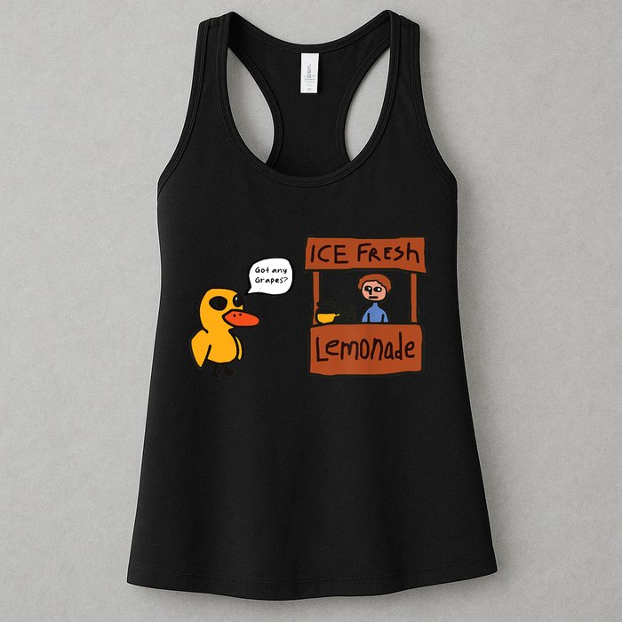 Ice Fresh Lemonade Got Any Grapes Duck Funny Ice Fresh Womens Tank Top