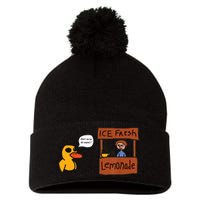 Ice Fresh Lemonade Got Any Grapes Duck Funny Ice Fresh Pom Pom 12in Knit Beanie