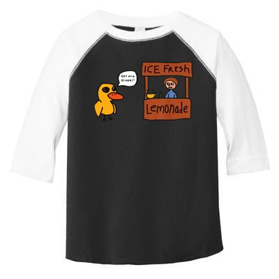 Ice Fresh Lemonade Got Any Grapes Duck Funny Ice Fresh Toddler Fine Jersey T-Shirt
