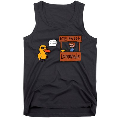 Ice Fresh Lemonade Got Any Grapes Duck Funny Ice Fresh Tank Top