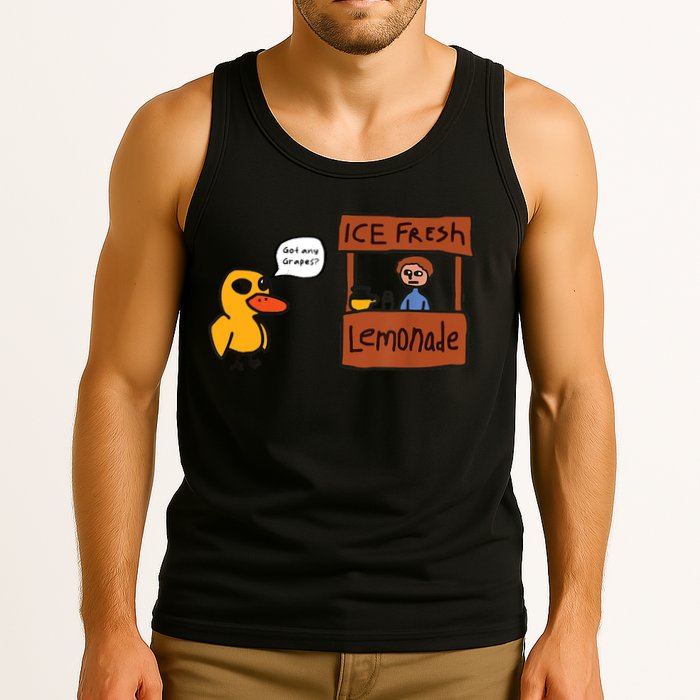 Ice Fresh Lemonade Got Any Grapes Duck Funny Ice Fresh Tank Top