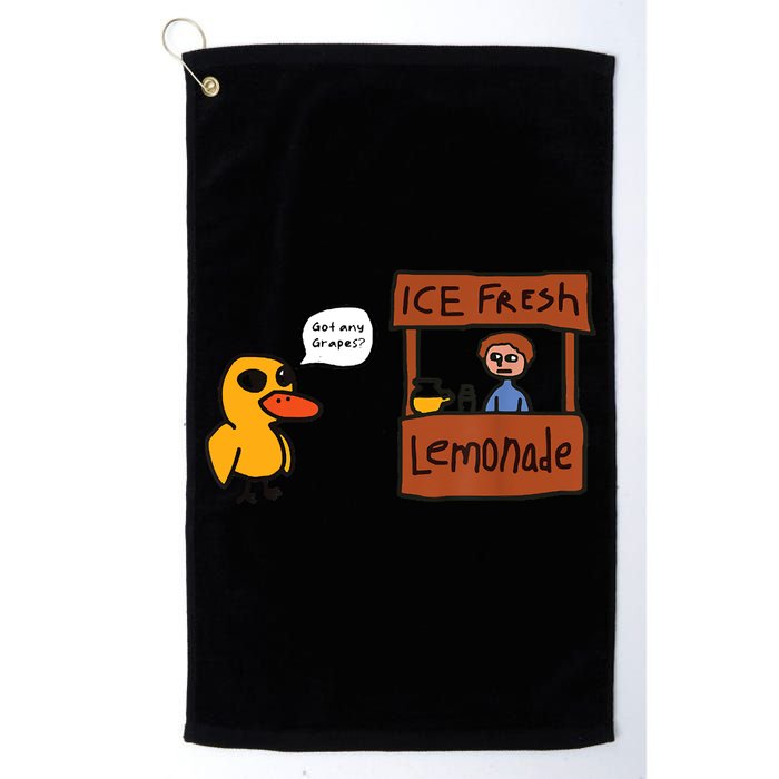 Ice Fresh Lemonade Got Any Grapes Duck Funny Ice Fresh Golf Towel