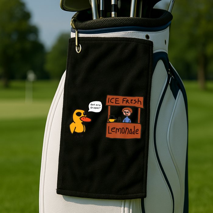 Ice Fresh Lemonade Got Any Grapes Duck Funny Ice Fresh Golf Towel