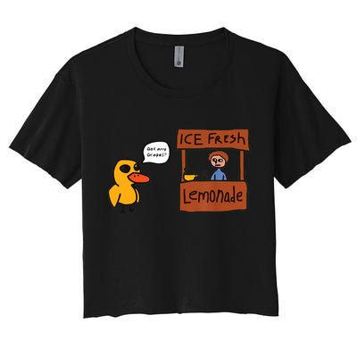 Ice Fresh Lemonade Got Any Grapes Duck Funny Ice Fresh Crop Top