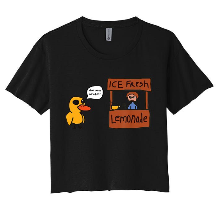Ice Fresh Lemonade Got Any Grapes Duck Funny Ice Fresh Crop Top