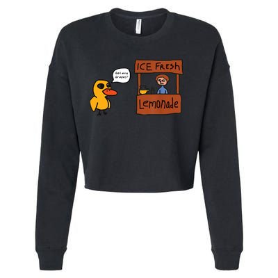 Ice Fresh Lemonade Got Any Grapes Duck Funny Ice Fresh Cropped Pullover Crew