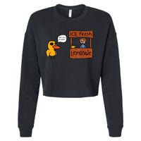 Ice Fresh Lemonade Got Any Grapes Duck Funny Ice Fresh Cropped Pullover Crew