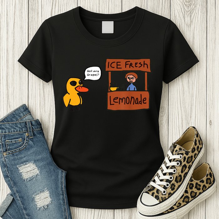 Ice Fresh Lemonade Got Any Grapes Duck Funny Ice Fresh Womens T-Shirt