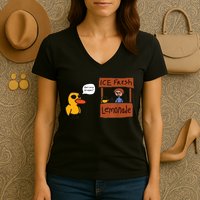 Ice Fresh Lemonade Got Any Grapes Duck Funny Ice Fresh Women's V-Neck T-Shirt