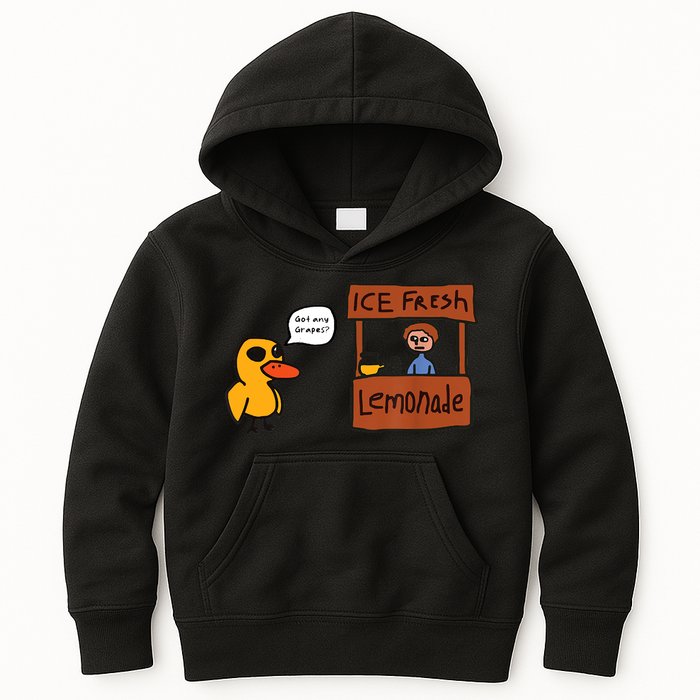 Ice Fresh Lemonade Got Any Grapes Duck Funny Ice Fresh Kids Hoodie