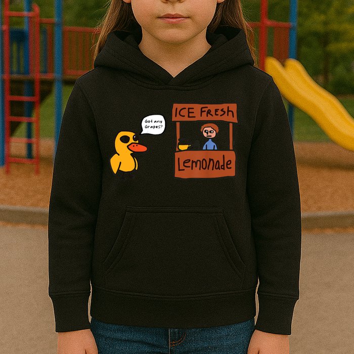 Ice Fresh Lemonade Got Any Grapes Duck Funny Ice Fresh Kids Hoodie