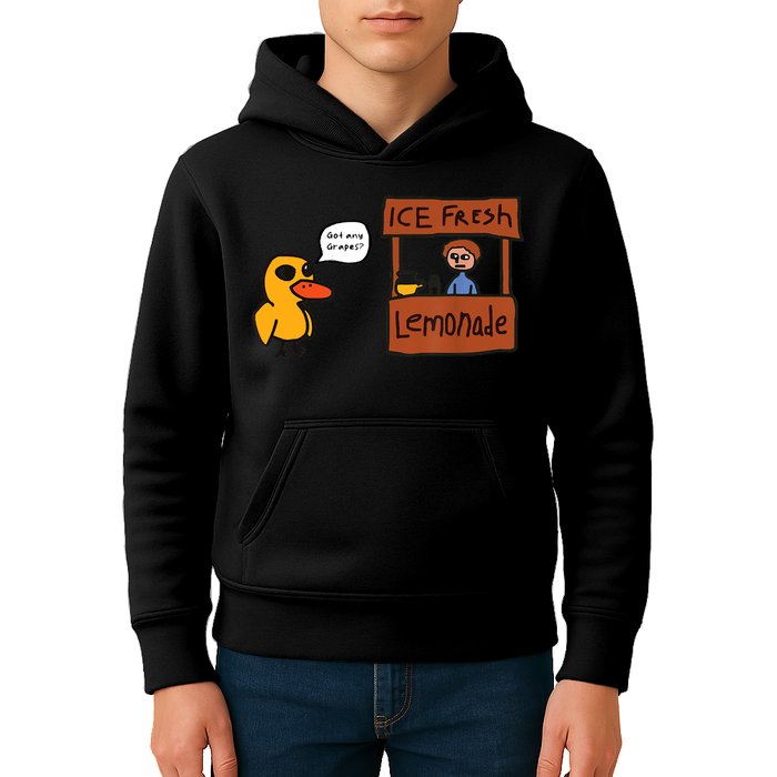 Ice Fresh Lemonade Got Any Grapes Duck Funny Ice Fresh Kids Hoodie