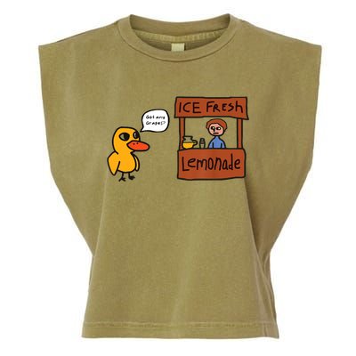 Ice Fresh Lemonade Got Any Grapes Duck Funny Ice Fresh Garment-Dyed Women's Muscle Tee