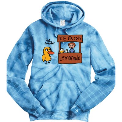 Ice Fresh Lemonade Got Any Grapes Duck Funny Ice Fresh Tie Dye Hoodie
