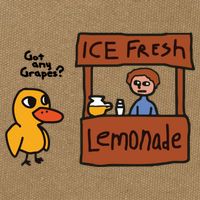 Ice Fresh Lemonade Got Any Grapes Duck Funny Ice Fresh Cotton Canvas Backpack