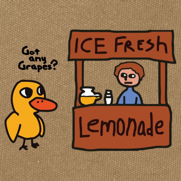 Ice Fresh Lemonade Got Any Grapes Duck Funny Ice Fresh Cotton Canvas Backpack