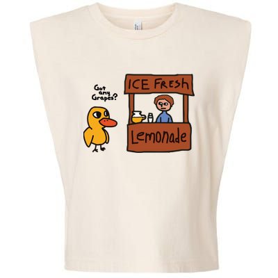 Ice Fresh Lemonade Got Any Grapes Duck Funny Ice Fresh Garment-Dyed Women's Muscle Tee