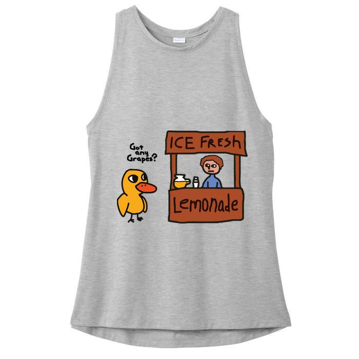 Ice Fresh Lemonade Got Any Grapes Duck Funny Ice Fresh Ladies PosiCharge Tri-Blend Wicking Tank