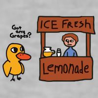 Ice Fresh Lemonade Got Any Grapes Duck Funny Ice Fresh Ladies PosiCharge Tri-Blend Wicking Tank
