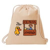 Ice Fresh Lemonade Got Any Grapes Duck Funny Ice Fresh Drawstring Bag