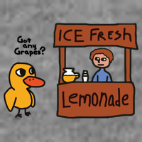 Ice Fresh Lemonade Got Any Grapes Duck Funny Ice Fresh Tall Sweatshirt