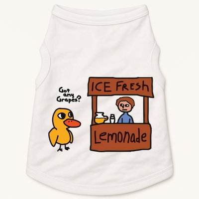 Ice Fresh Lemonade Got Any Grapes Duck Funny Ice Fresh Doggie Tank